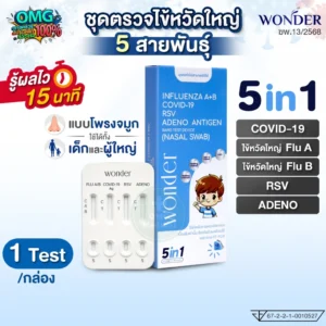 ชุดตรวจไข้หวัดใหญ่ 5in1